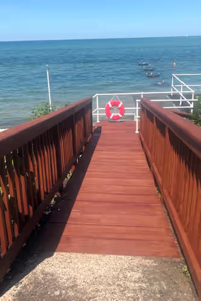 ramp to lake